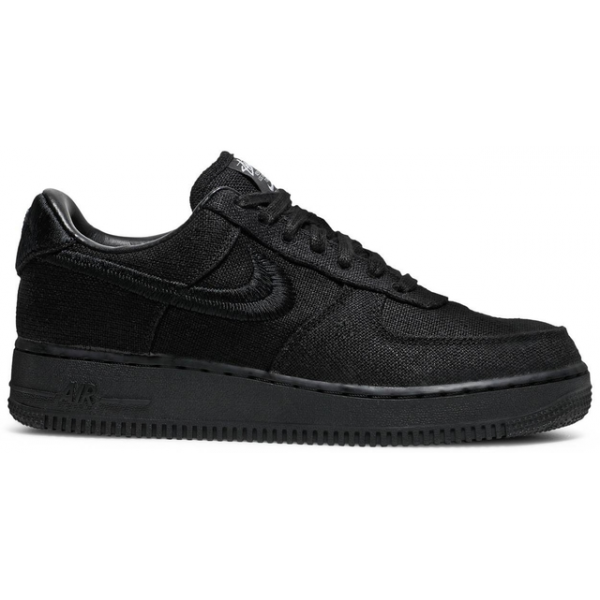 Tênis Nike Stussy x Air Force 1 Low Triple Black