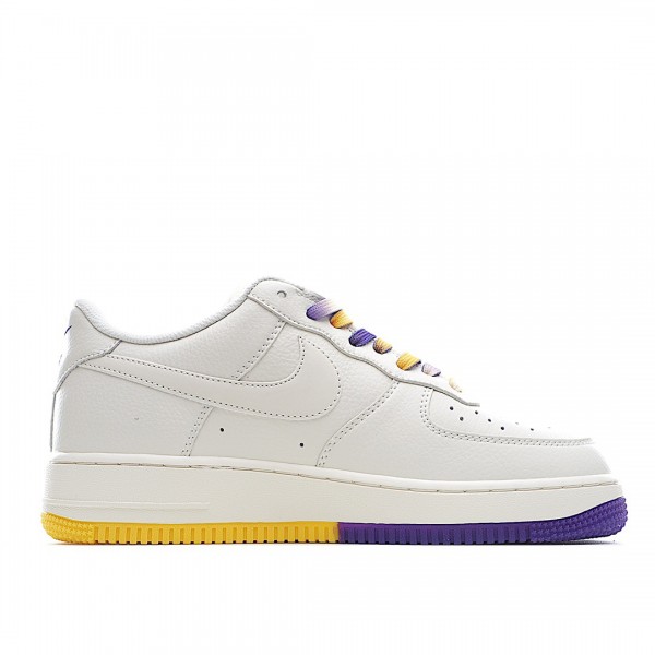 Tênis Nike Air Force 1 07 Low Su19 White Purple Y...