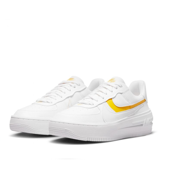 Tênis Nike Air Force 1 PLT.AF.ORM White Yellow Oc...
