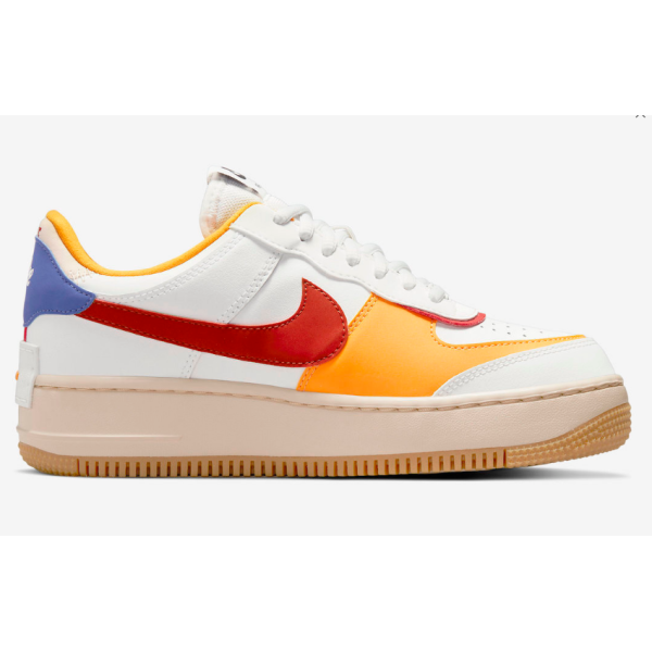 Tênis Nike Air Force 1 Shadow White Green Red Yel...