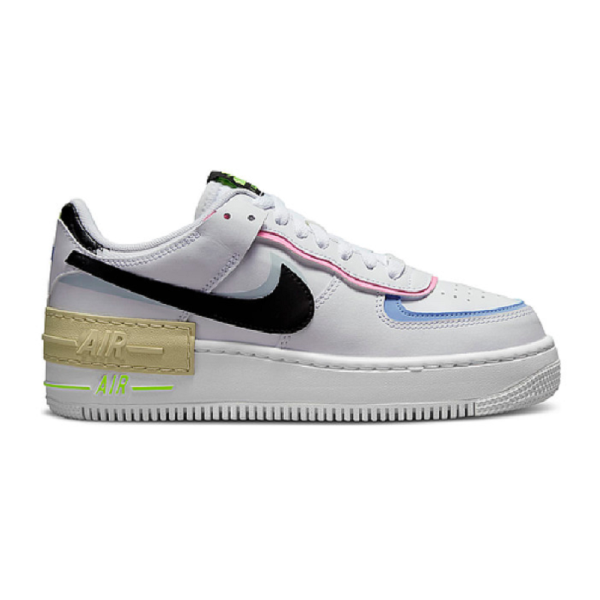 Tênis Nike Air Force 1 Shadow White Black Pastel