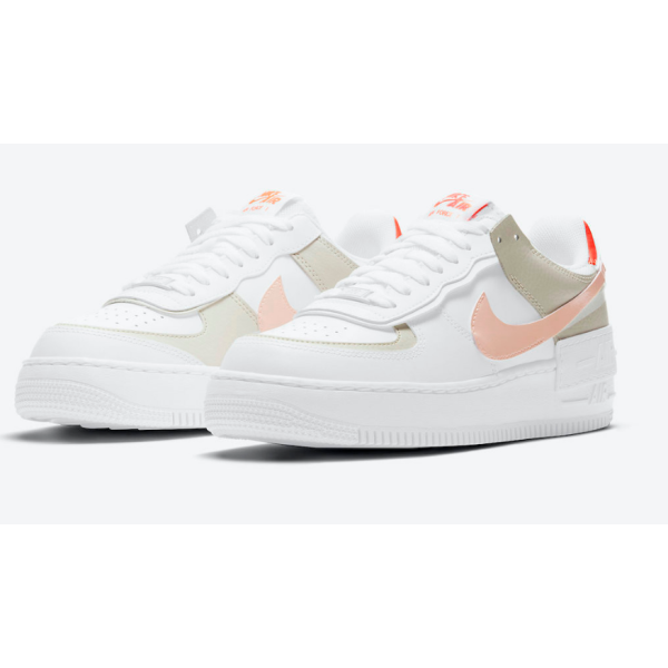 Tênis Nike Air Force 1 Shadow White Bright Mango