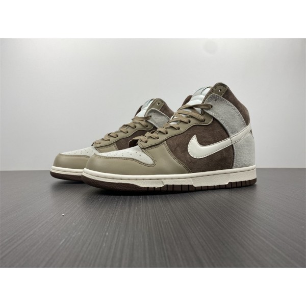 Tênis Nike Dunk High Light Chocolate