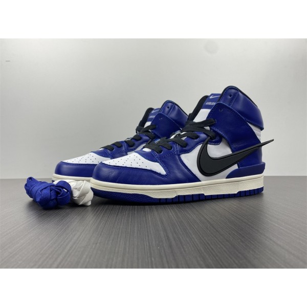 Tênis Nike Dunk High x AMBUSH Royal Blue