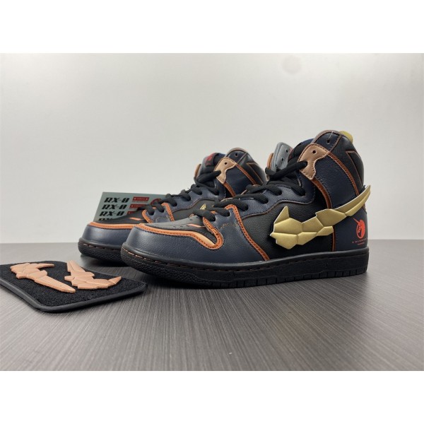 Tênis Nike SB Dunk High Gundam Banshee