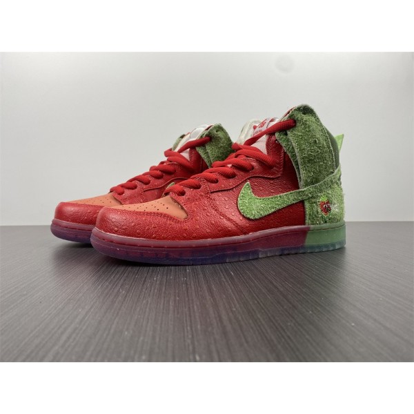 Tênis Nike SB Dunk High Strawberry Cough