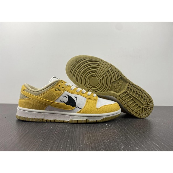 Tênis Nike Dunk Low Sun Club Wheat Grass Orange