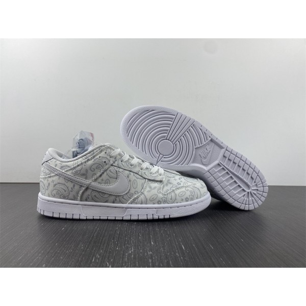 Tênis Nike Dunk Low White Paisley
