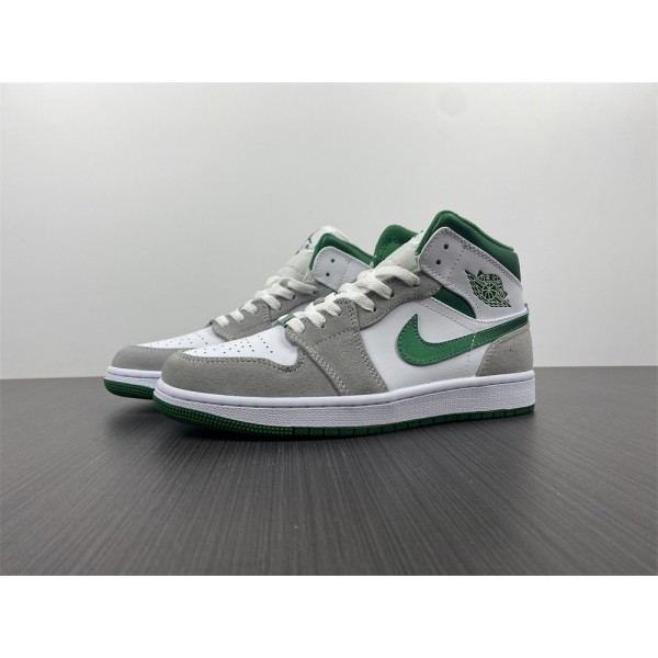 Tênis Air Jordan 1 Mid Green Grey