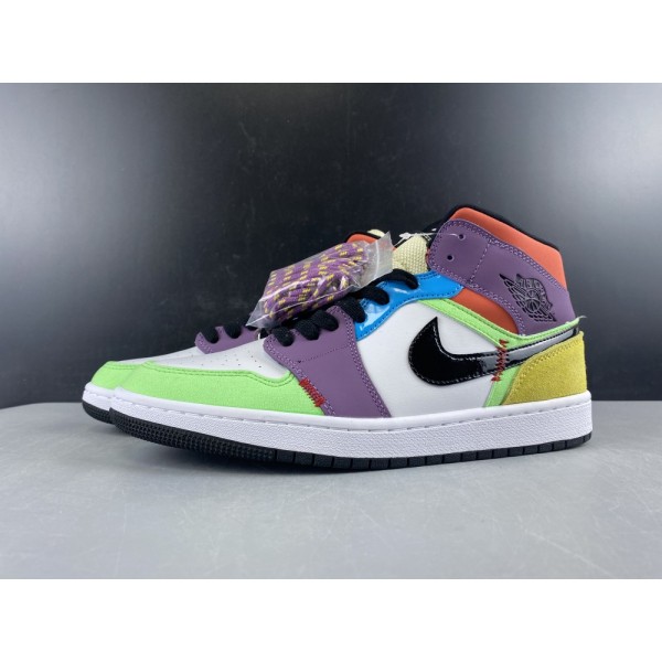 Tênis Air Jordan 1 Mid Multicolor